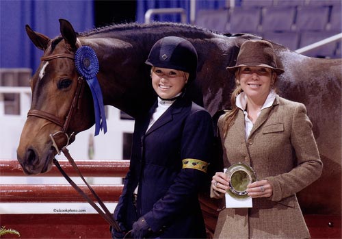 Ashley Pryde and Truly Winner Large Junior Hunters 16-17 2010 Washington International Photo Al Cook