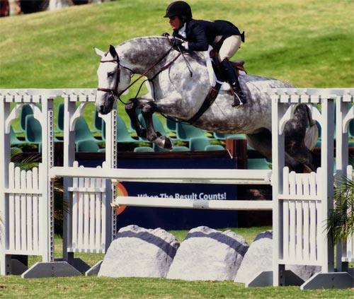 Teddi Mellencamp and Cruise owned by Jessica Singer $10,000 USHJA Intl Hunter Derby 2010 Showpark Photo Horse in Sport