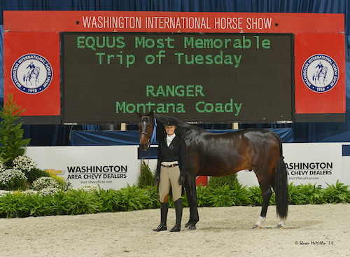 Montana Coady and Ranger EQUUS Most Memorable Trip of Tuesday 2014 Washington International Photo Shawn McMillen