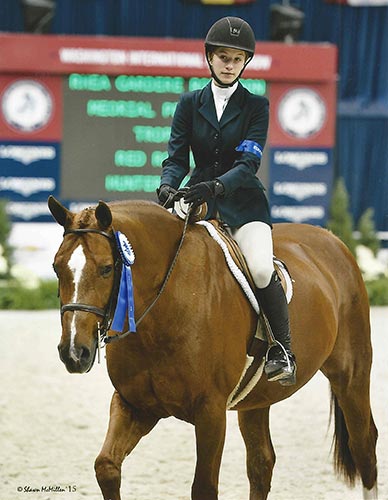 Hunter Siebel and Red Rooster Small Junior Hunter 15 & Under 2015 Washington International Photo Shawn McMillen