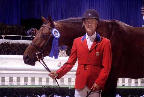 John French and Scout owned by Stephanie Danhakl 1st Year Green Working Hunters 2007 Washington International Photo Al Cook