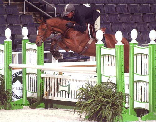 Archie Cox and White Oak owned by Delanie Stone Winner Regular Conformation Hunters 2007 Washington International Photo Al Cook