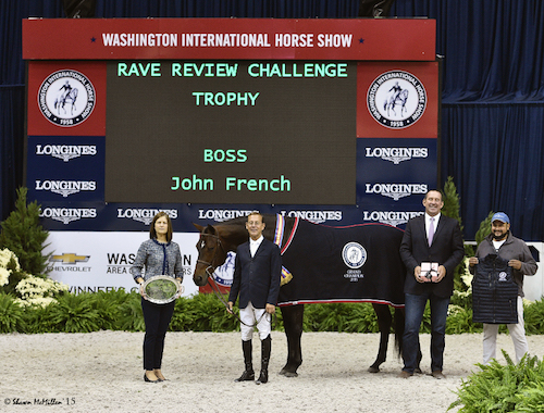 John French and Laura Wasserman's Boss Grand Hunter Champion 2015 Washington International Photo Shawn McMillen