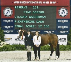 Katherine Dash and Fine Design owned by Laura Wasserman Small Junior Hunter 15 & Under 2015 Washington International Photo Shawn McMillen