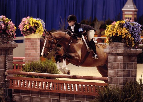 Ashley Pryde and Falcao Small Junior Hunters Washington International Photo Al Cook