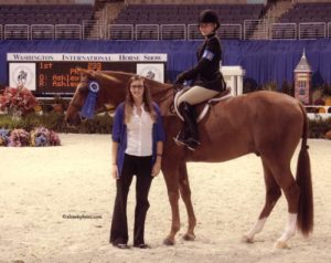 Ashley Pryde and Pringle Winner Small Junior Hunters Photo Al Cook