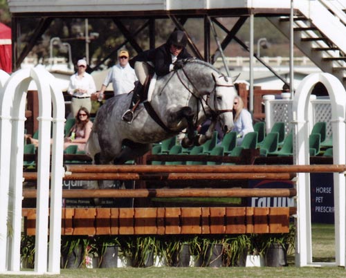 Teddi Mellencamp and Cruise owned by Jessica Singer $10,000 USHJA Intl Hunter Derby 2010 Showpark Photo Horse in Sport