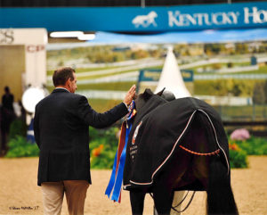 Archie Cox and Virginia Fout's Carma 2017 National Horse Show Photo by Shawn McMillen