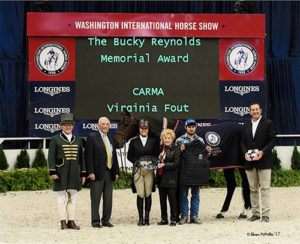 Virginia Fout and Carma 2016 Washington International Bucky Reynolds Memorial Award Recipient Photo by Shawn McMillen