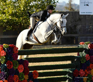 Karli Postel and Teton Farms Get Rowdy Reserve Champion $20k International Hunter Derby 2019 Giant Steps Charity Horse Show Photo by Alden Corrigan Media