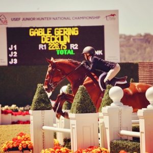 Gable Gering and Decklin 2019 Sonoma Horse Park USEF Junior Hunter Finals