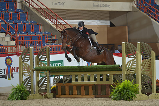 Stella Wasserman and Laura Wasserman's Boss 2019 Pennsylvania National Grand Champion Small Junior Hunter