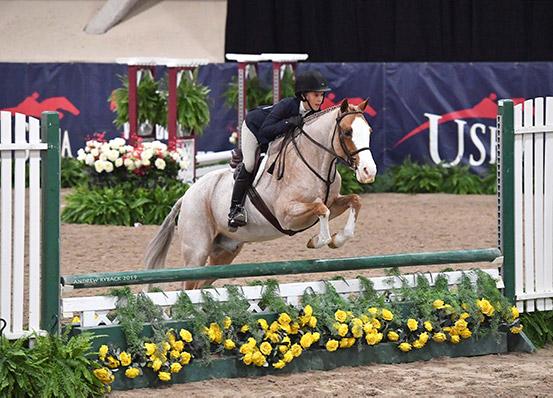 Alpine Griffin and Halcyon Epic Icon Medium Pony Hunters 2019 Las Vegas National Photo by Andrew Ryback