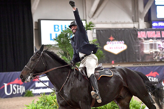 Jorge Hidalgo and Charlie Boy 2019 Las Vegas National Horse Show Photo by Andrew Ryback