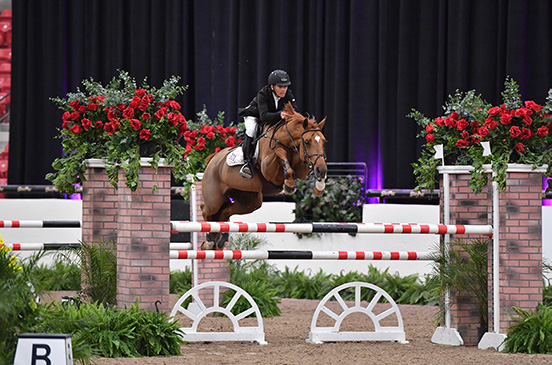 Trent McGee and Boucherom Winner 1.35m Jr/Am Grand Prix 2019 Las Vegas National Horse Show