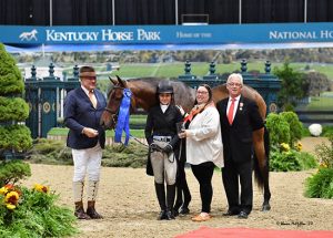 Violet Lindemann Barnett and Luscious Small Junior Hunter 16-17 Grand Champion Small Junior Hunter 2019 National Horse Show Photo by Shawn McMillen