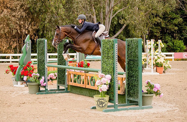 Brooke Morin and Sloan Lindemann Barnett's Spectacular Champion Large Junior Hunter, 15 & Under 2017 Huntington Beach Photo by Sarah Shier Photography