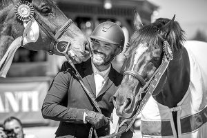 Jorge Hidalgo Duran with Verdi and Sig Careful Circuit Champion and Reserve Circuit Champion Low Adult Jumper 2019 HITS Desert Circuit