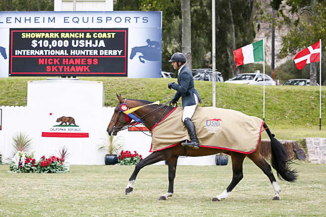 Nick Haness and Laura Wasserman's Skyhawk $10,000 USHJA International Hunter Derby 2018 Showpark Ranch & Coast