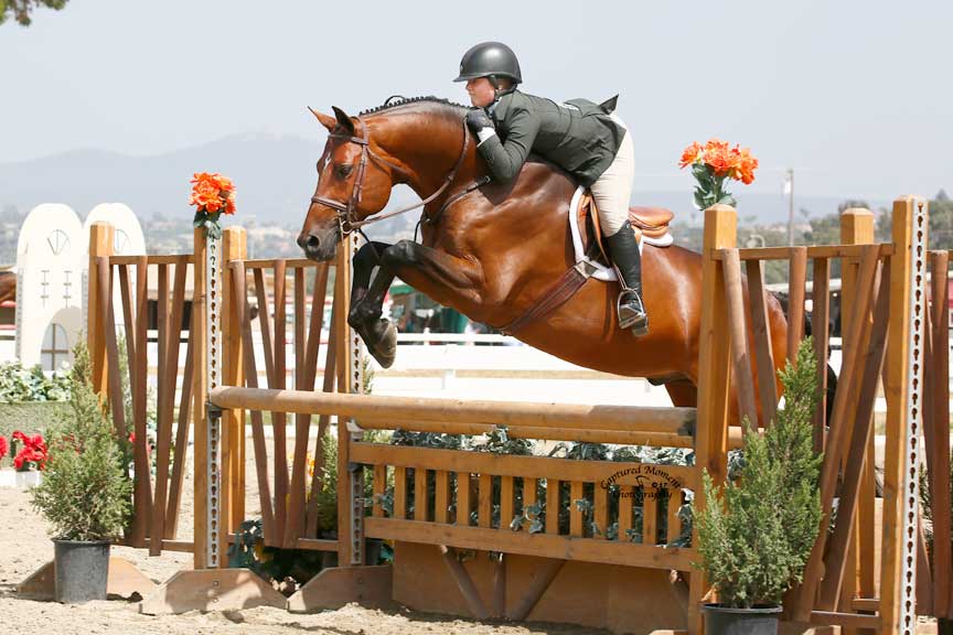 Stella Wasserman and Boss Champion Small Junior Hunter 15 & Under 3'3" 2017 Showpark of San Diego Photo by Captured Moment Photography