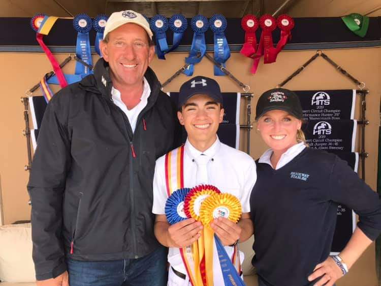 Trent Mcgee and Boucherom Reserve Champion Junior Amateur Jumper 1.20m 2019 Del Mar National