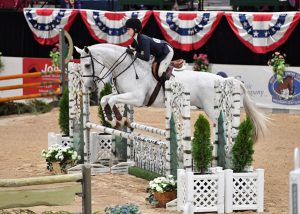 Vivienne Wood and Blueberry Hill's Blue Dream 2019 Capital Challenge Taylor Harris National Children's Medal Final Photo by Shawn McMillen