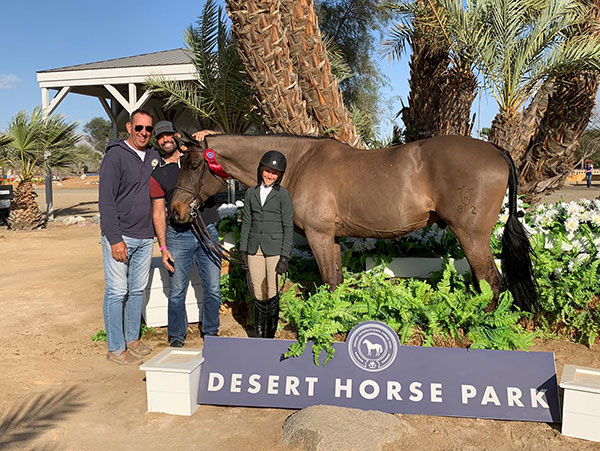 Alpine Griffin and Jorge Hidalgo Duran's Sig Careful Small Junior Hunter 3'3" 2020 Desert Circuit