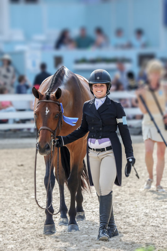 Stella Wasserman and Boss Small Junior Hunter 2018 Devon Horse Show