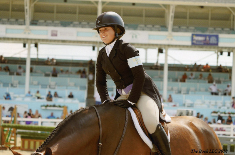 Stella Wasserman and Boss Small Junior Hunter 2018 Devon Horse Show Photo by The Book LLC