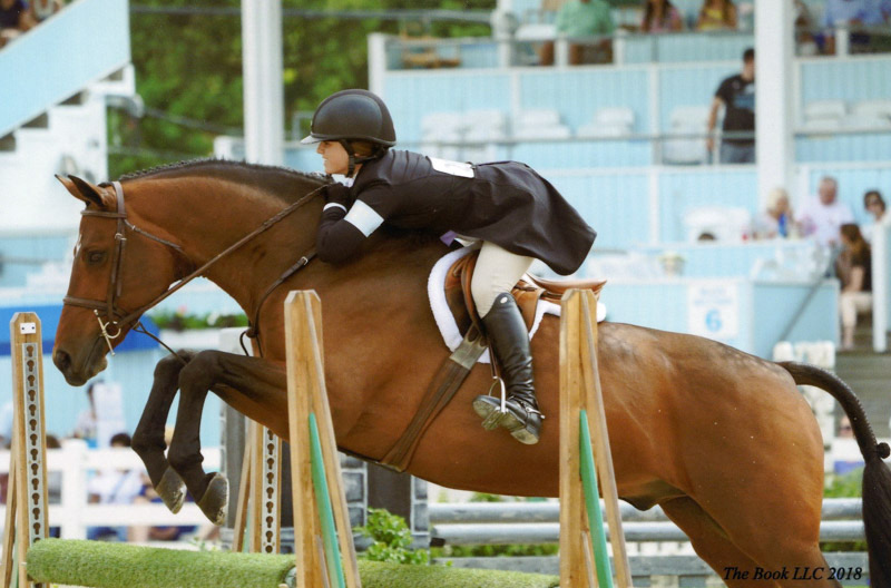 Stella Wasserman and Boss Small Junior Hunter 2018 Devon Horse Show Photo by The Book LLC