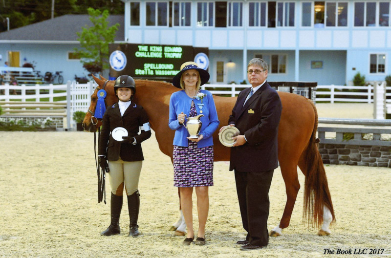 Stella Wasserman and Spellbound Champion Large Junior Hunter 2017 Devon Horse Show Photo by The Book LLC