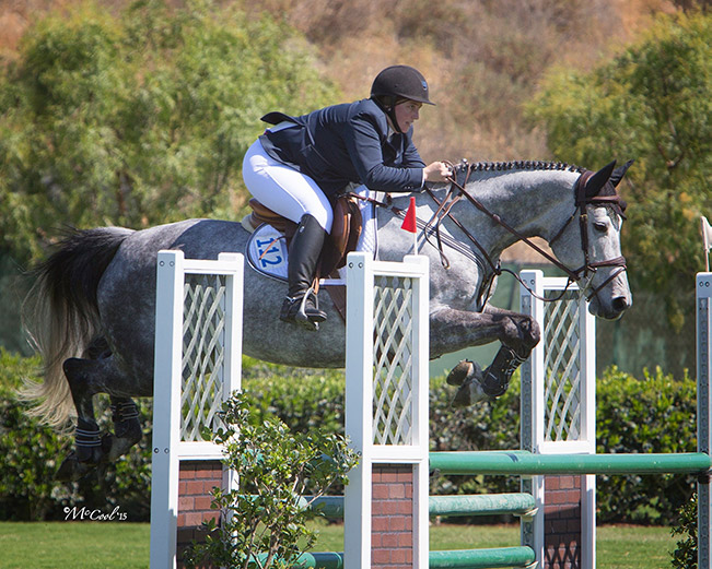 Bridget Samuels and Gifted Low Children's/Adult Jumper Classic 2015 Blenheim Spring Photo by Amy McCool