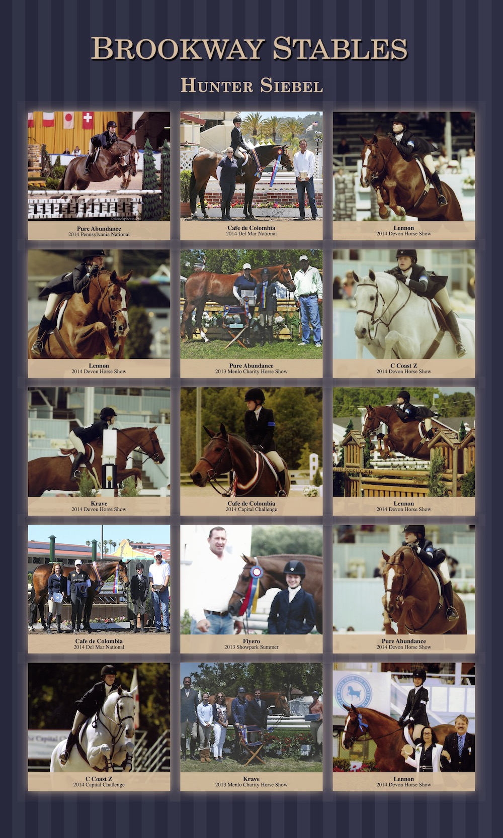 hunter siebel equestrian riding photos poster