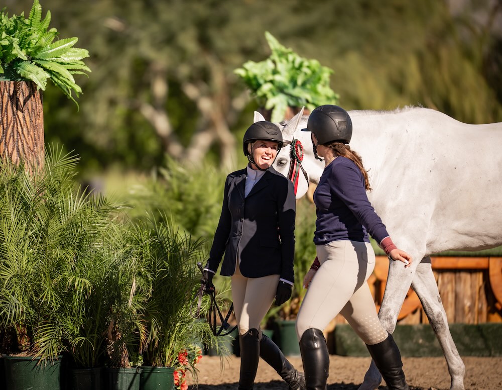 Karli Postel and Lauren Bendowski with Calabria