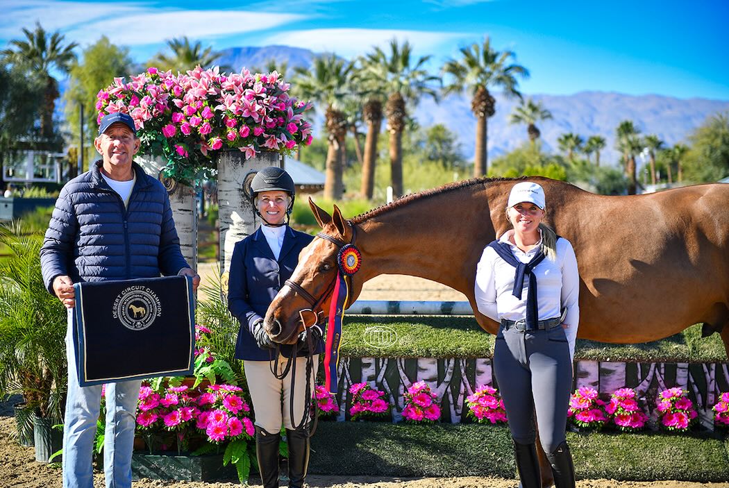 Virginia Fout and Watchman Amateur Owner Hunter 3'3" 36 & Over 2026 Desert Circuit Photo by High Desert Sport Photo