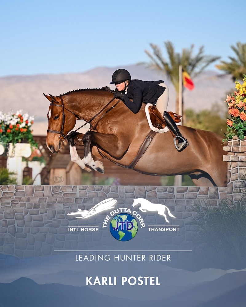 Karli Postel, Leading Hunter Rider