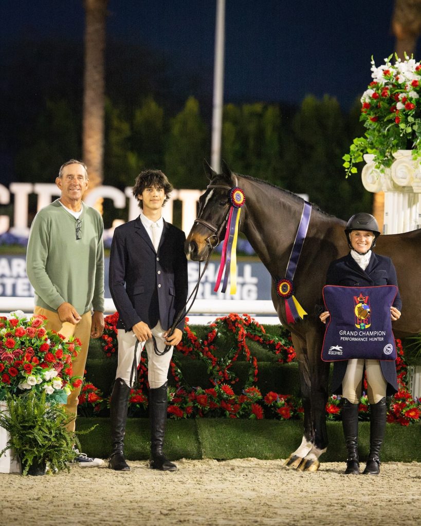 Jack Strang and Jagerbomb, with Archie Cox and Karli Postel Grand Champion Performance Hunter 2026 Desert Circuit
