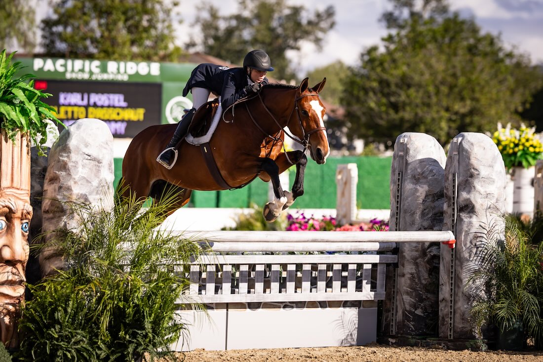 Karli Postel and Lauren Bendowski's Haletto 2026 Pacific Ridge Show Jumping Los Angeles Equestrian Center