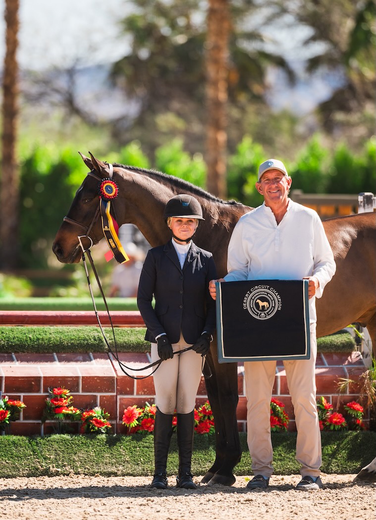 Violet Tatum and Carlson Champion 3'6" Large Junior Hunter, 16-17 2026 Desert Circuit Week 9