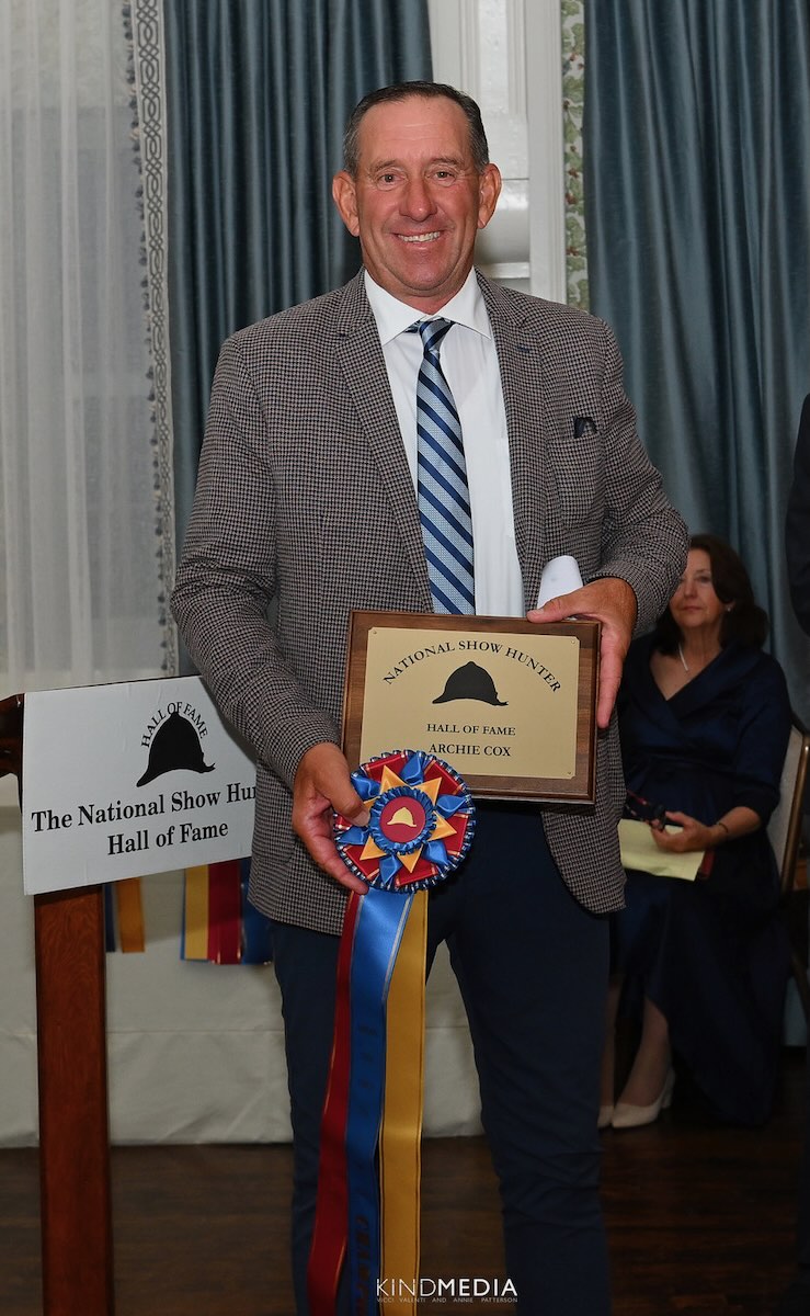 Archie Cox inducted into the National Show Hunter Hall of Fame 2026 Devon Horse Show Photo by KIND Media