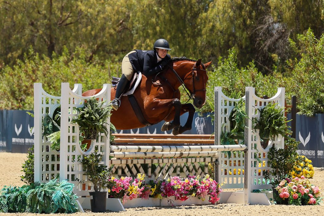 Belle Calkin and Bellefort Van Brugge Adult Equitation 2026 Temecula Valley National Photo by Captured Moment Photo