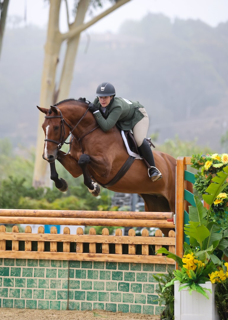 Belle Calkin and Ponte 3'6" AO Hunter 18-35 2026 HITS Del Mar Photo by High Desert Sport Photo