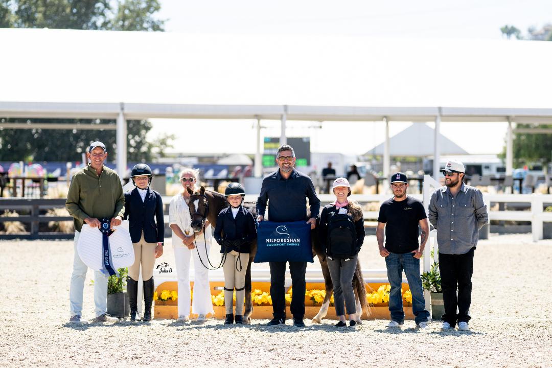 Myers Allen Saunders and Napa Valley Champion Small Pony Hunter 2026 Oaks Summer 2 Tour Photo by Julie B Photography