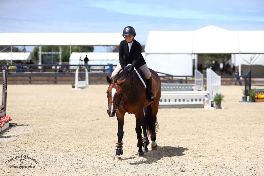 Sophie Cohen and Christopher Robin Pats after a great round 2026 Oaks Photo by Captured Moment