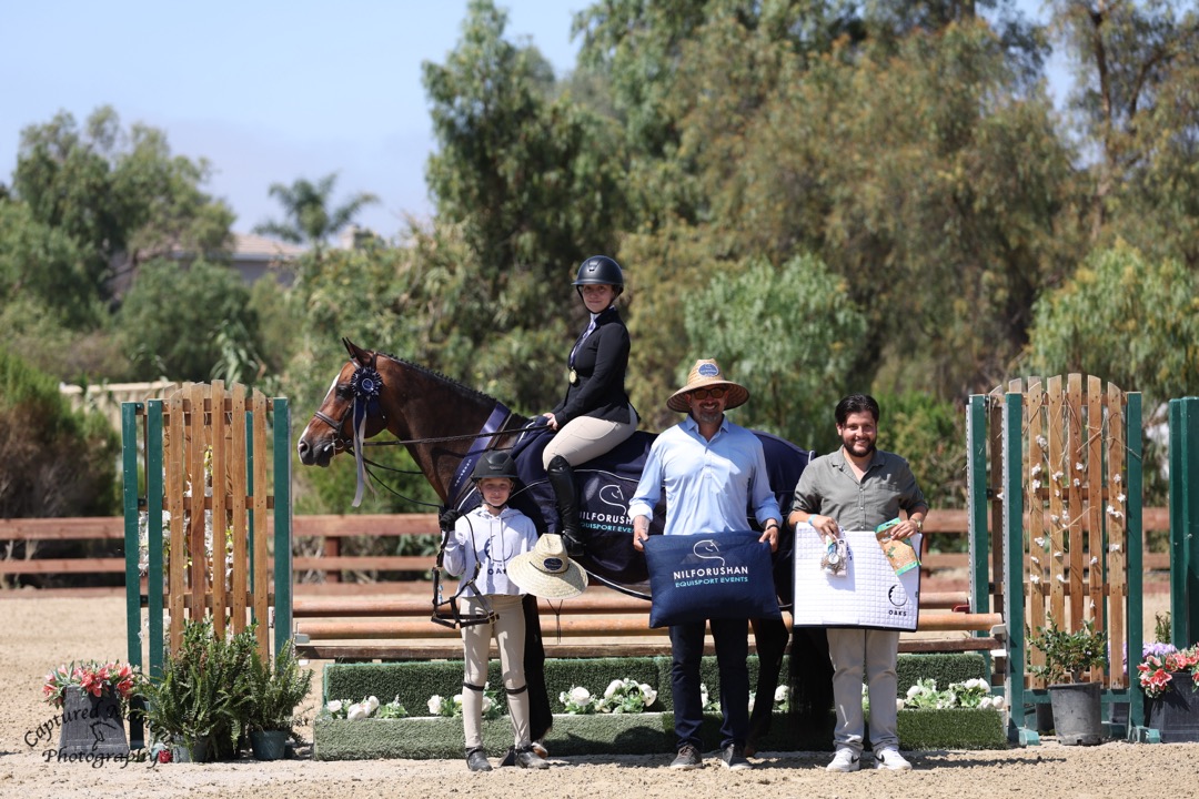 Sophie Cohen and Christopher Robin Winner, USHJA 2'6" Jr/Amateur Derby 2026 Oaks Summer Tour 1 Photo by Captured Moment