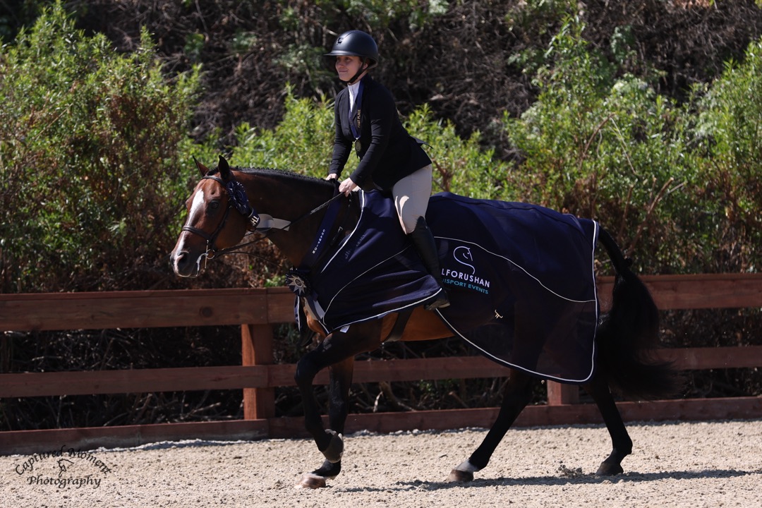 Sophie Cohen and Christopher Robin Winner, USHJA 2'6" Jr/Amateur Derby 2026 Oaks Summer Tour 1 Photo by Captured Moment