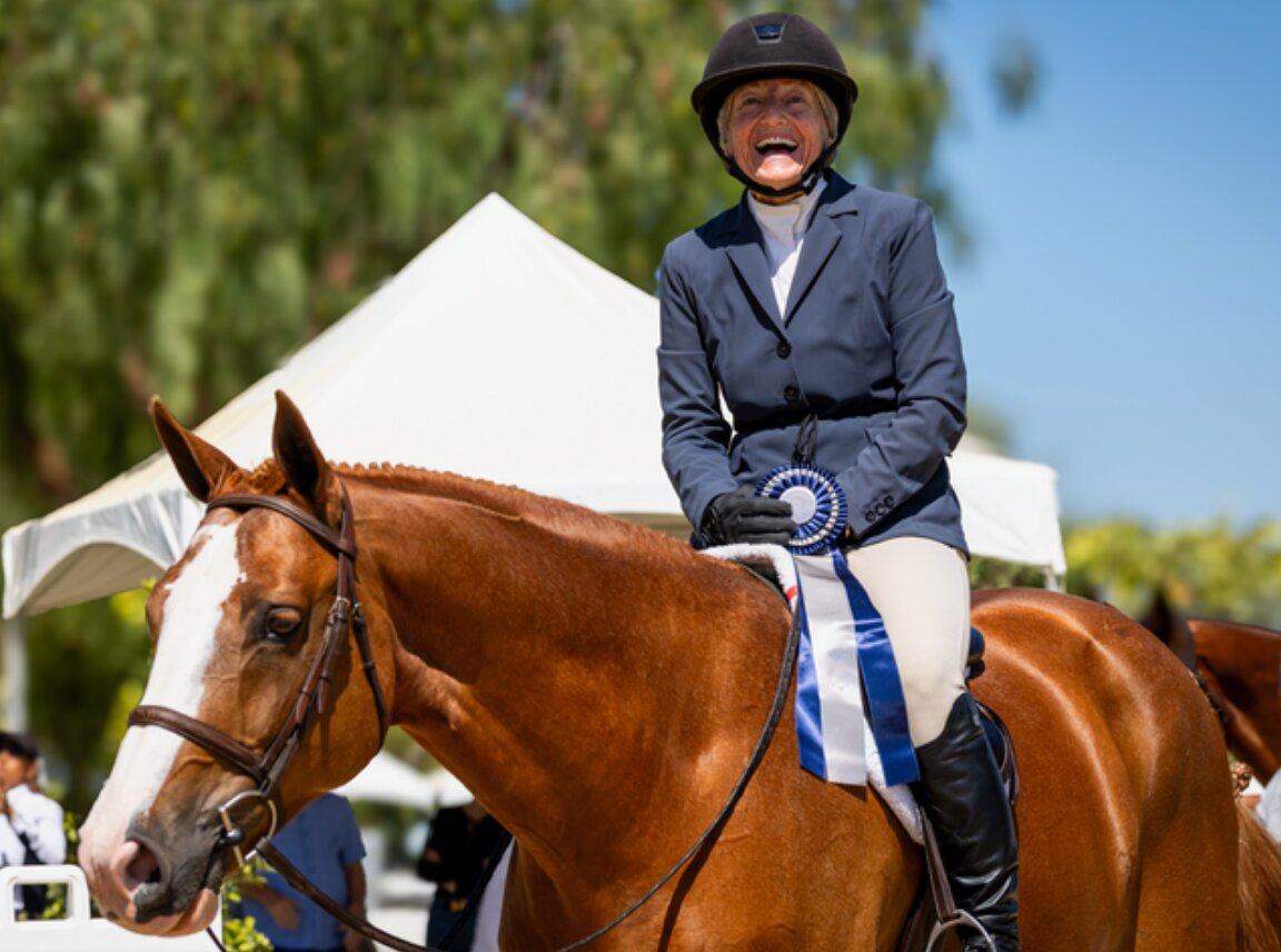 Amy Brubaker and Capoutchi Owned by Danielle Kramer Winner Children/Adult Hunter Classic 2026 Pacific Ridge Summer