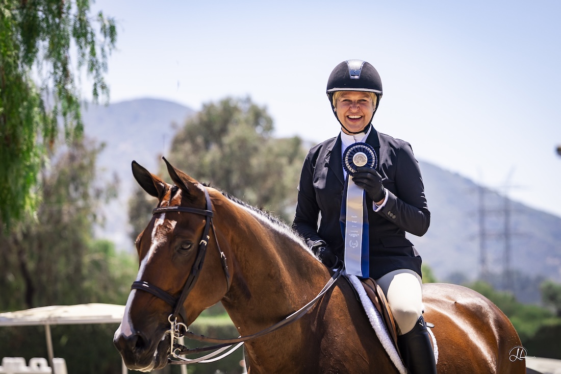 Jaime Krupnick and Troubadour THIS Adult Medal & Ariat Adult Medal 2026 Pacific Ridge Show Jumping Summer 2