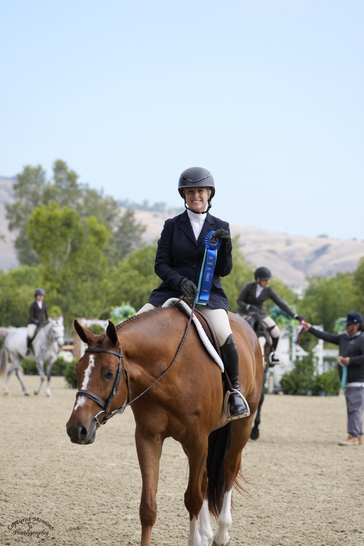 Virginia Fout and Watchman Champion 3'3" Amateur Owner Hunter 36 & Over 2026 Capistrano Cup 1 Photo by Captured Moment
