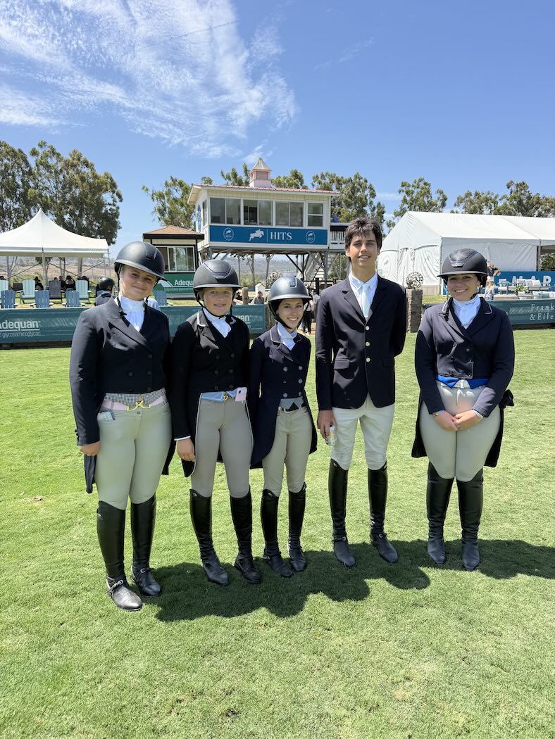 Lauren Bendowski, Geneva Saunders, Sally Mulroney, Jack Strang, and Lyla Wall 2026 Adequan/USEF Junior Hunter National Championship - West HITS Del Mar